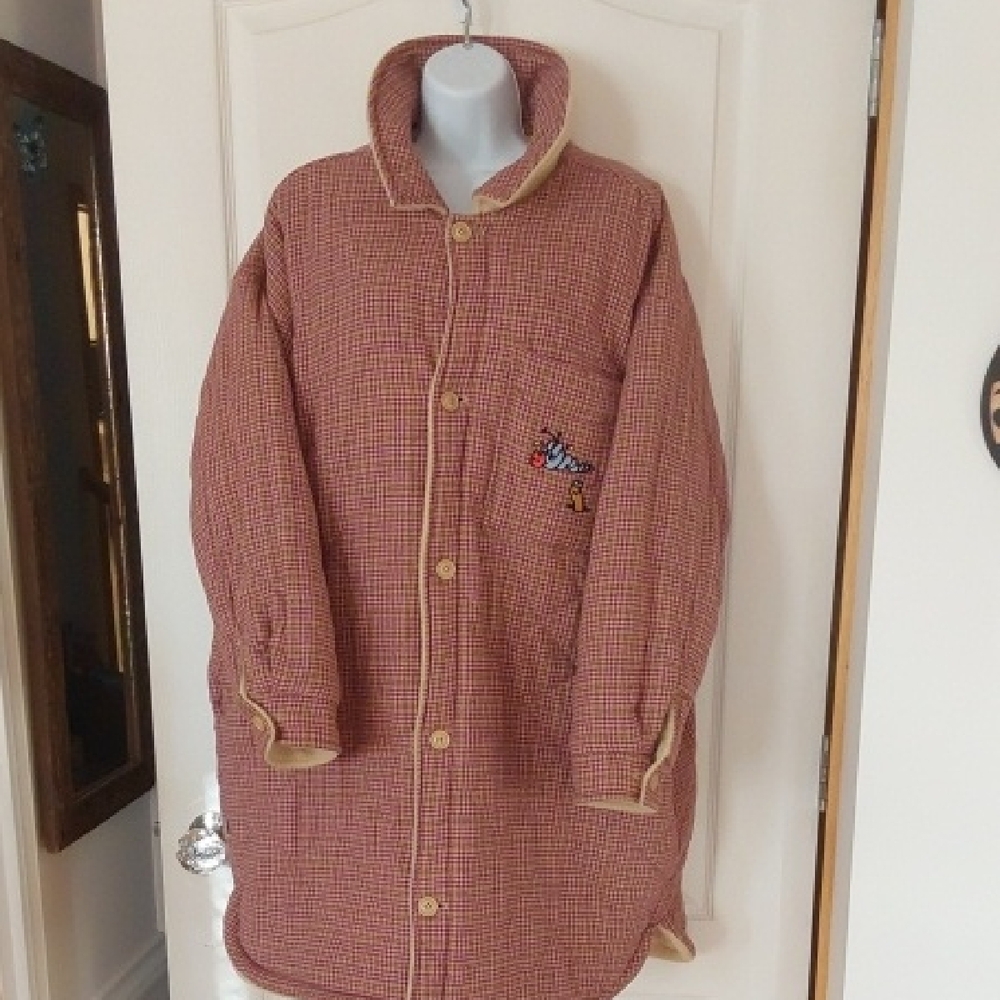 Obey Red Checkered Reversible Teddy Jacket